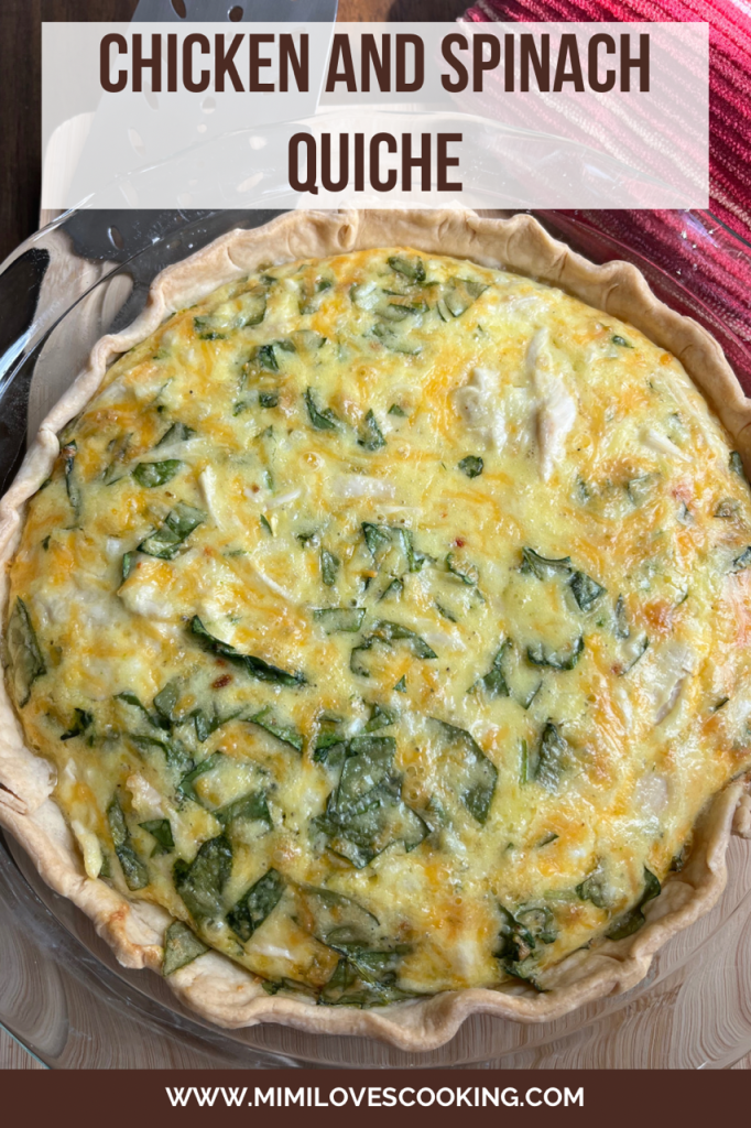 Chicken and Spinach Quiche