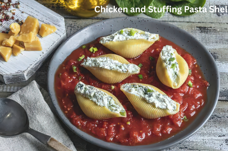 Chicken and Stuffing Pasta Shells