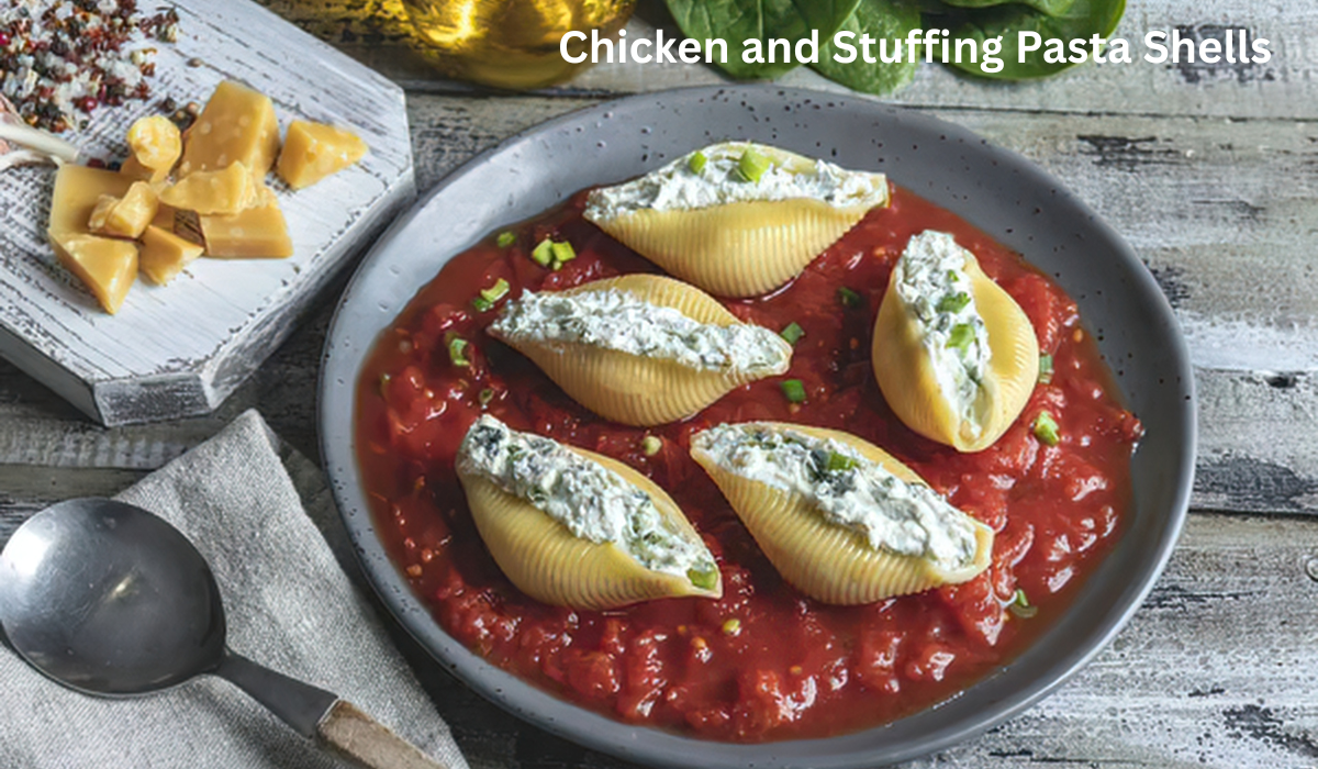 Chicken and Stuffing Pasta Shells