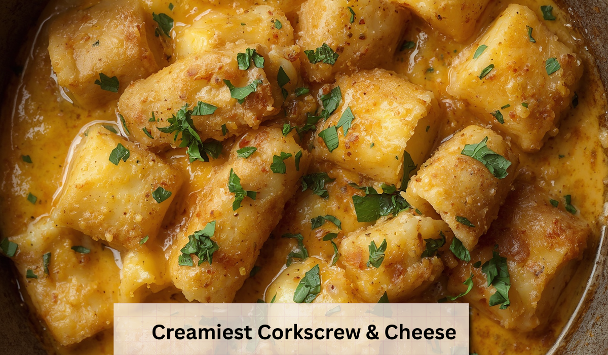 Creamiest Corkscrew & Cheese