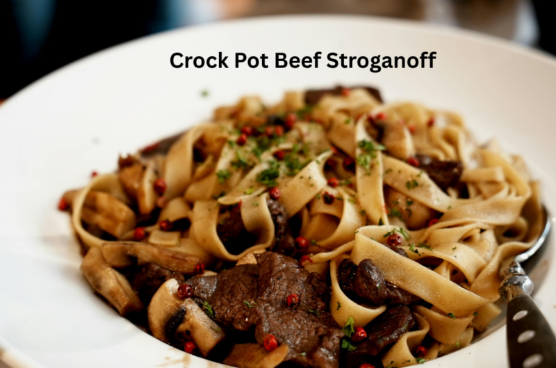 Creamy Crock Pot Beef Stroganoff