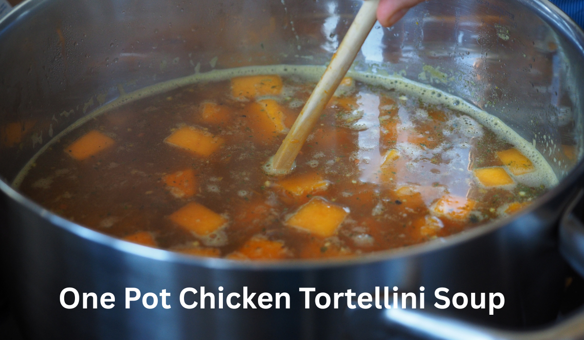 One Pot Chicken Tortellini Soup