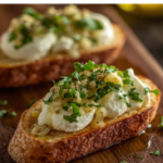Goat Cheese & Roasted Garlic Brushetta