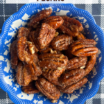 Oven Roasted Spiced Maple Pecans