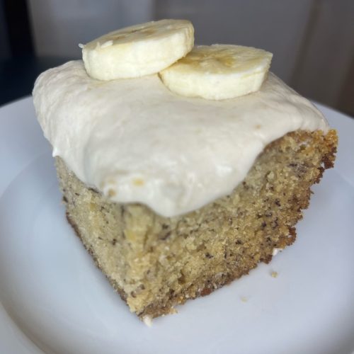 Iced Banana Cake