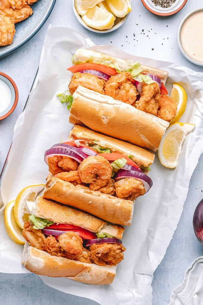 Shrimp po'boy